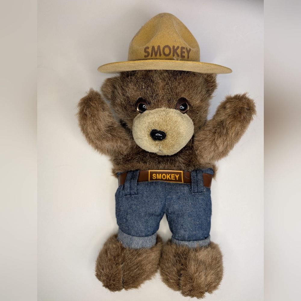 Smokey The Bear VTG Kids Preferred Inc. Plush Hand Puppet Prevent Forest Fires